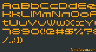 Somybmp047 font – Orange Fonts On Black Background