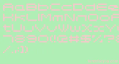Somybmp047 font – Pink Fonts On Green Background