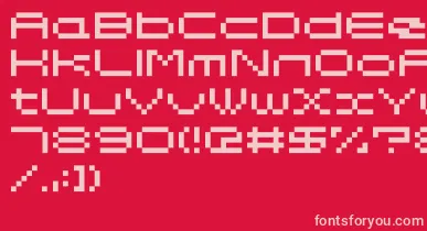 Somybmp047 font – Pink Fonts On Red Background