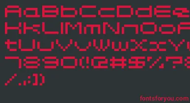 Somybmp047 font – Red Fonts On Black Background
