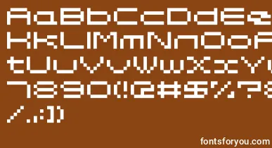 Somybmp047 font – White Fonts On Brown Background