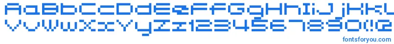 Somybmp047 Font – Blue Fonts on White Background