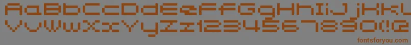 Somybmp047 Font – Brown Fonts on Gray Background