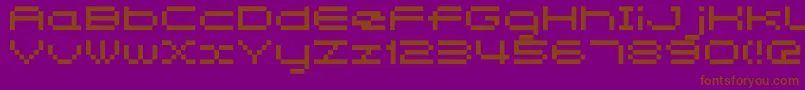 Somybmp047 Font – Brown Fonts on Purple Background