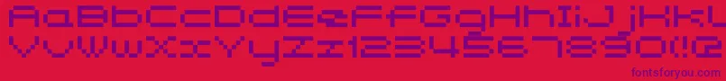 Somybmp047 Font – Purple Fonts on Red Background