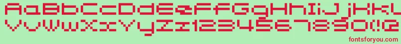 Somybmp047 Font – Red Fonts on Green Background