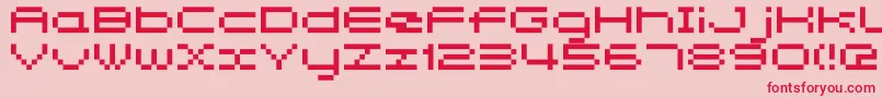 Somybmp047 Font – Red Fonts on Pink Background