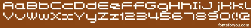 Somybmp047 Font – White Fonts on Brown Background