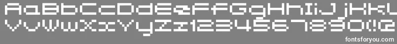 Somybmp047 Font – White Fonts on Gray Background