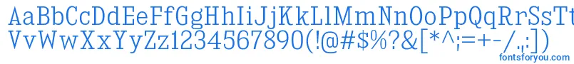 KingsbridgeScLt-Schriftart – Blaue Schriften