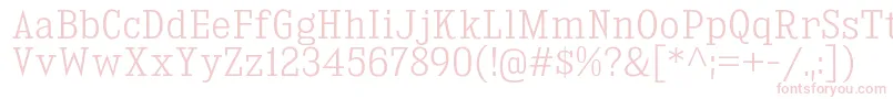 KingsbridgeScLt Font – Pink Fonts on White Background