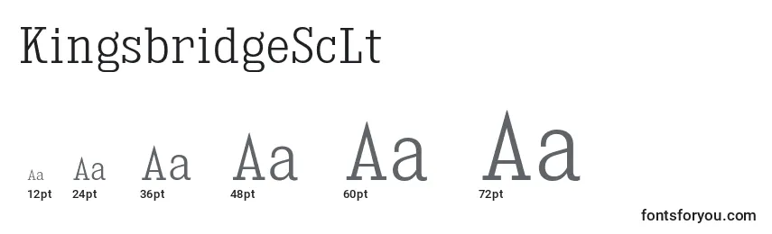 KingsbridgeScLt Font Sizes