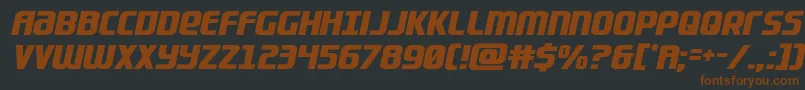 Lightsidercompact Font – Brown Fonts on Black Background