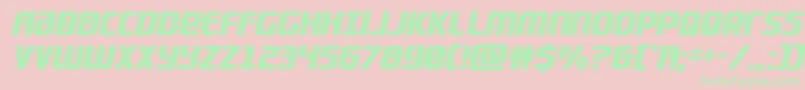 Lightsidercompact Font – Green Fonts on Pink Background