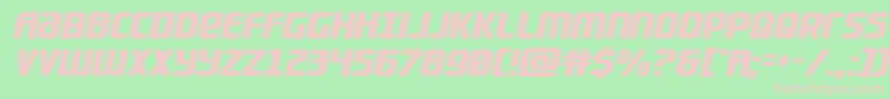 Lightsidercompact Font – Pink Fonts on Green Background
