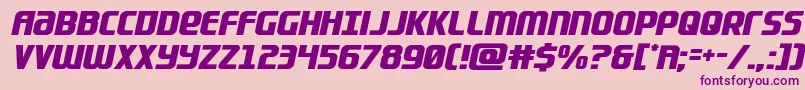 Lightsidercompact Font – Purple Fonts on Pink Background