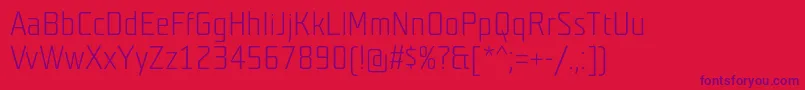 Teutonhell Font – Purple Fonts on Red Background