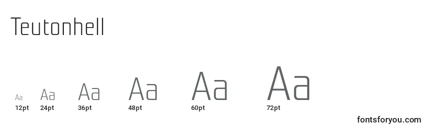 Teutonhell Font Sizes