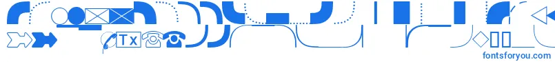 フォントDatasymgdbNormal – 青いフォント