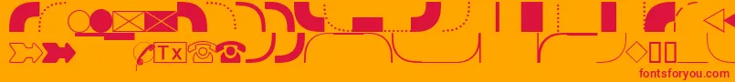 Подробнее о шрифте DatasymgdbNormal Шрифт DatasymgdbNormal – красные шрифты на оранжевом фоне