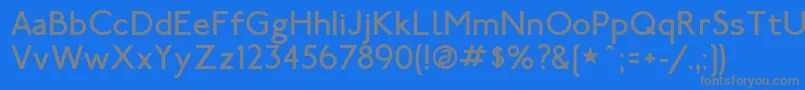 LondonTube Font – Gray Fonts on Blue Background