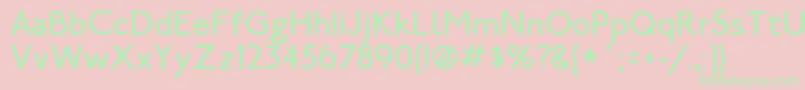 LondonTube Font – Green Fonts on Pink Background