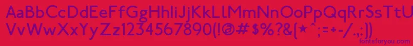 LondonTube Font – Purple Fonts on Red Background