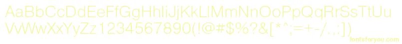 PragmaticaExtralightReg Font – Yellow Fonts