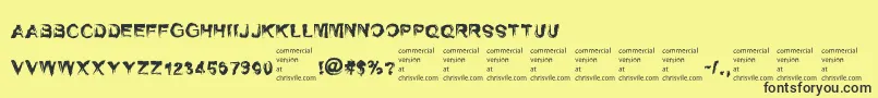 SelfrighteousnessRegular Font – Black Fonts on Yellow Background