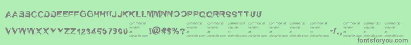 SelfrighteousnessRegular Font – Gray Fonts on Green Background