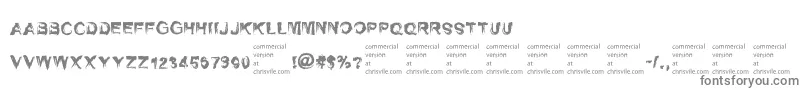 フォントSelfrighteousnessRegular – 白い背景に灰色の文字