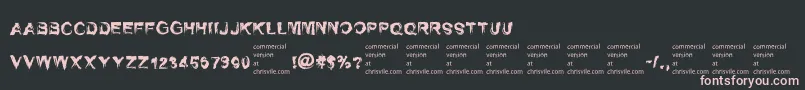 SelfrighteousnessRegular Font – Pink Fonts on Black Background