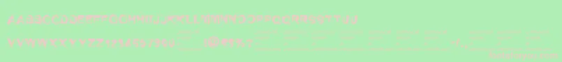 SelfrighteousnessRegular Font – Pink Fonts on Green Background