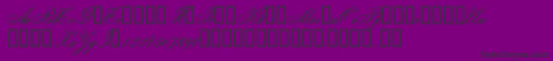 フォントGloria – 紫の背景に黒い文字
