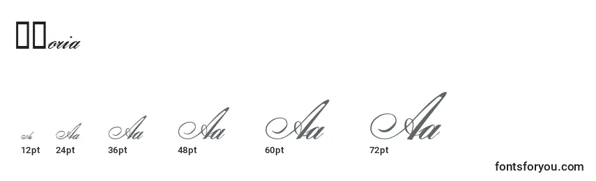 Gloria Font Sizes