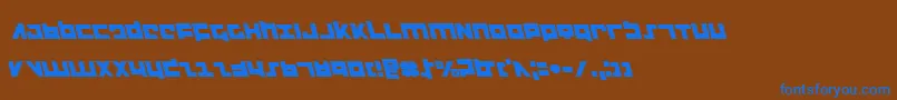 Flightcorpsl Font – Blue Fonts on Brown Background