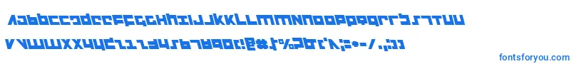 Flightcorpsl Font – Blue Fonts on White Background