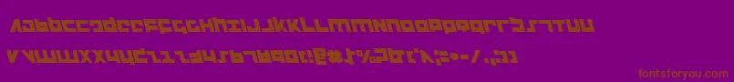 Police Flightcorpsl – polices brunes sur fond violet