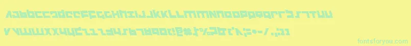 Flightcorpsl Font – Green Fonts on Yellow Background