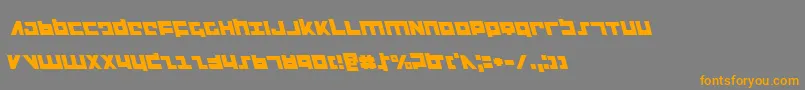 Шрифт Flightcorpsl – оранжевые шрифты на сером фоне
