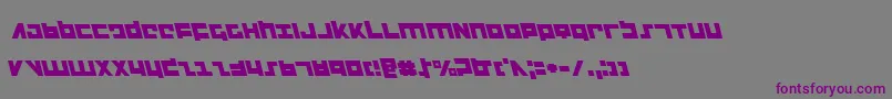 Flightcorpsl-fontti – violetit fontit harmaalla taustalla