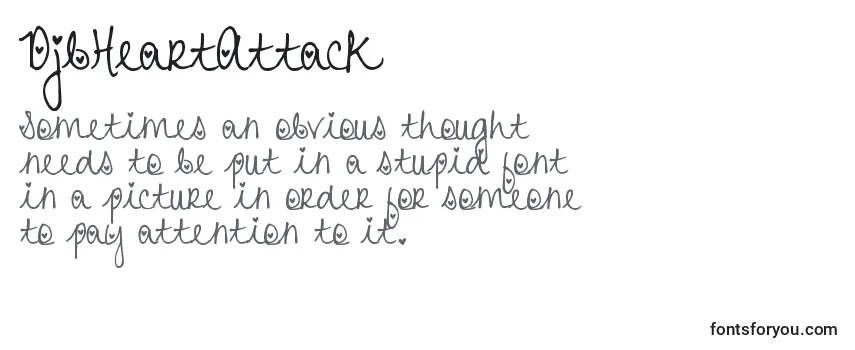 Review of the DjbHeartAttack Font