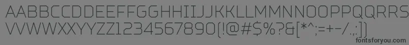 TtSquaresCondensedThinDemo Font – Black Fonts on Gray Background