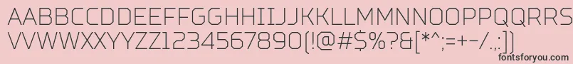 TtSquaresCondensedThinDemo Font – Black Fonts on Pink Background