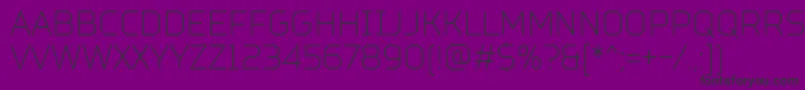 TtSquaresCondensedThinDemo Font – Black Fonts on Purple Background