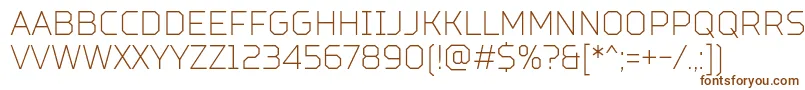 TtSquaresCondensedThinDemo Font – Brown Fonts