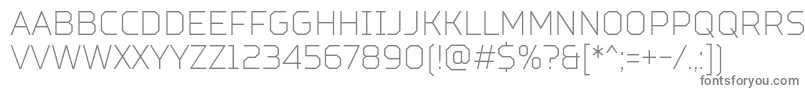 Fonte TtSquaresCondensedThinDemo – fontes cinzentas
