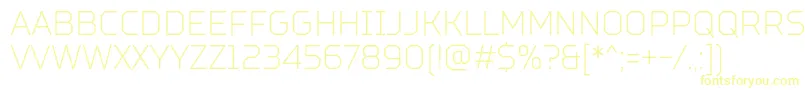 TtSquaresCondensedThinDemo Font – Yellow Fonts