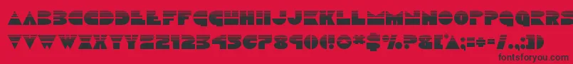 Discoduckhalf Font – Black Fonts on Red Background