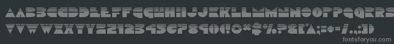 Discoduckhalf Font – Gray Fonts on Black Background